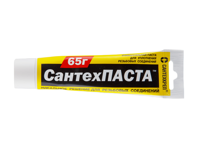 Паста уплотнительная универсальная "Сантехпаста" 65 гр. (в тубе) (Для уплотнения разьемных резьбовых соединений) (Сантехкреп)