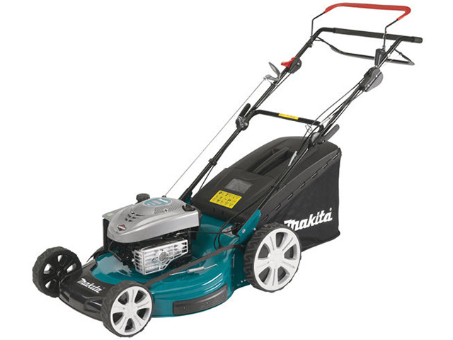 Газонокосилка бензиновая MAKITA PLM 5600 N самоходная (3.4 л.с., шир.56 см, выс. 20-75 мм, мульчир. стальн. корпус, травосборник 70 л)
