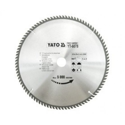 Диск пильный по дереву 300/30 96T с твердосплавными напайками "Yato"